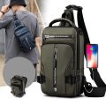 Tyverisikker og Vanntett Crossbody-Veske, med USB-ladeport