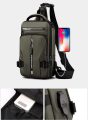 Tyverisikker og Vanntett Crossbody-Veske, med USB-ladeport