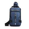 Tyverisikker og Vanntett Crossbody-Veske, med USB-ladeport