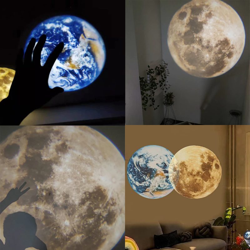 Måne Projeksjons LED-lampe